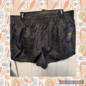 Black Patterned Athletic Shorts NWT